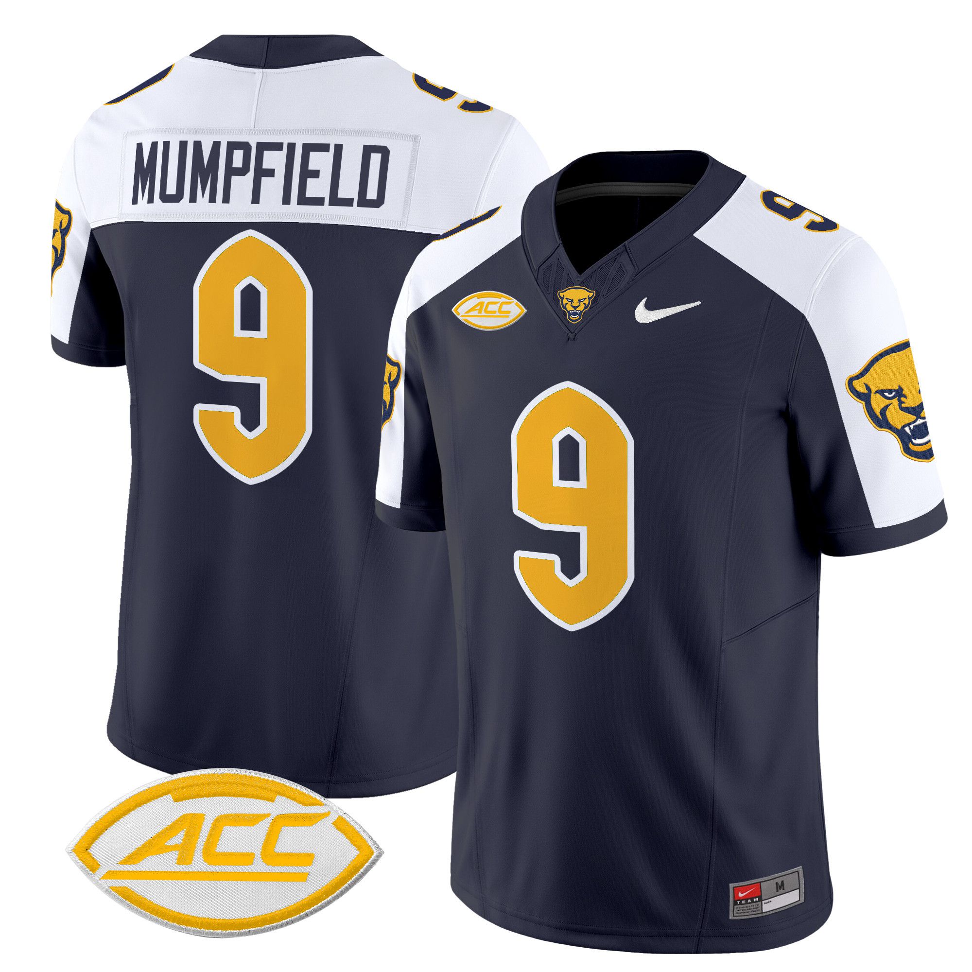 Men Pittsburgh Panthers 9 Mumpfield Black Nike 2024 Vapor Limited NCAA Jersey
